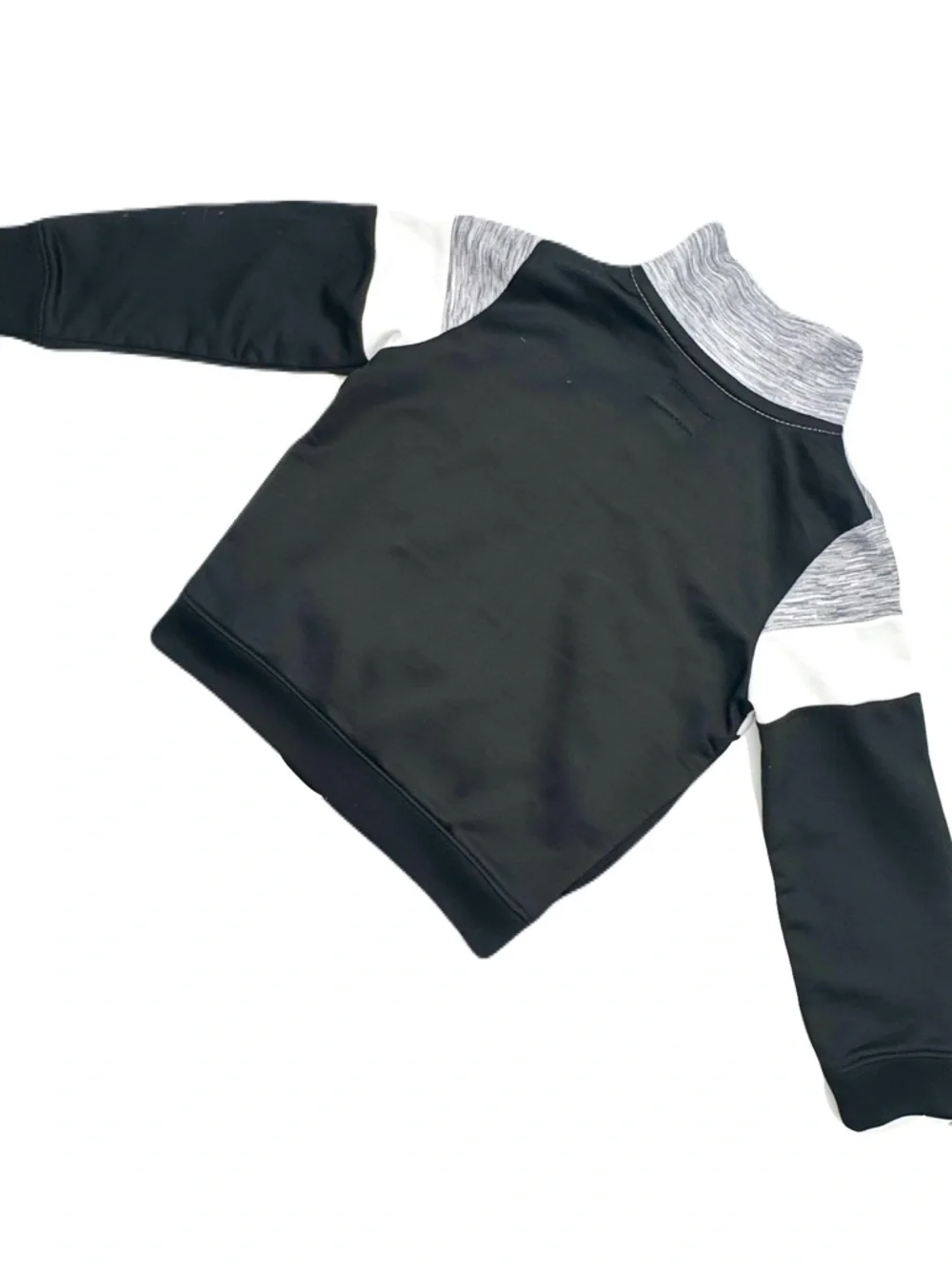 Converse Kids' All Star Colorblock Zip-Up Track Jacket - Gray/White/Black